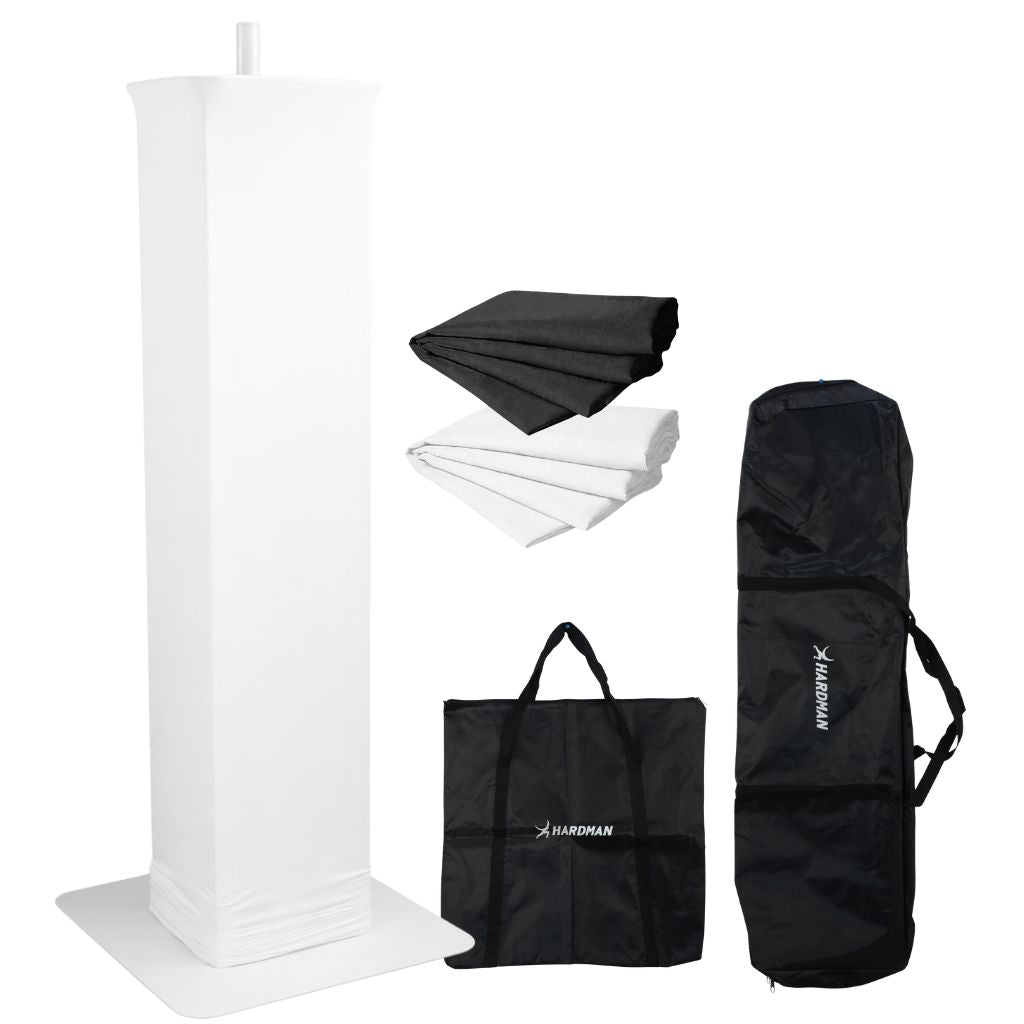 Hardman PTS23W totem, hvid, 100-175 cm