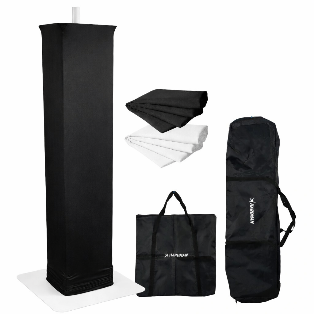 Hardman PTS23W totem, hvid, 100-175 cm