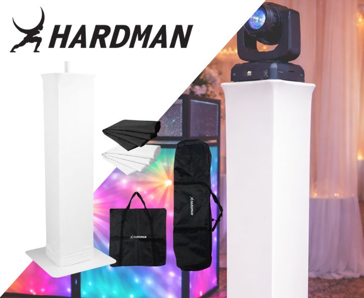 Hardman PTS23W totem, hvid, 100-175 cm