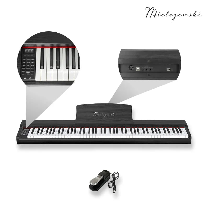 Mielczewski Tiento digitalpiano, sort