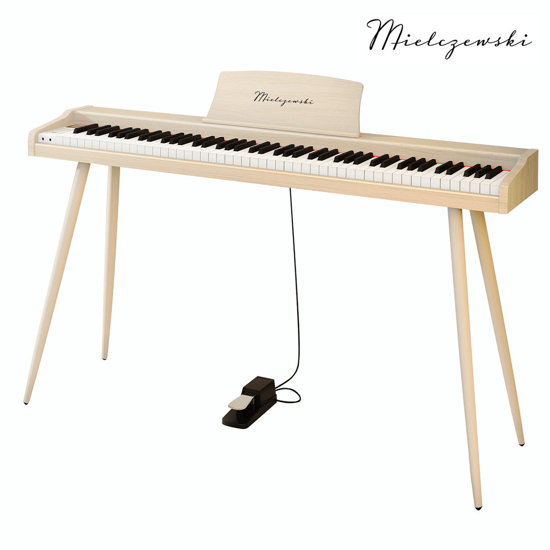 Mielczewski digitalpiano med metalben, beige