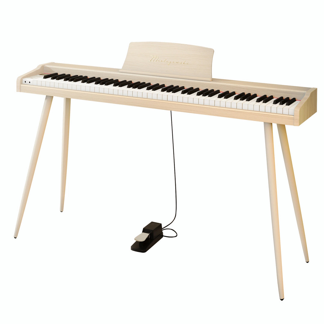 Mielczewski digitalpiano med metalben, beige
