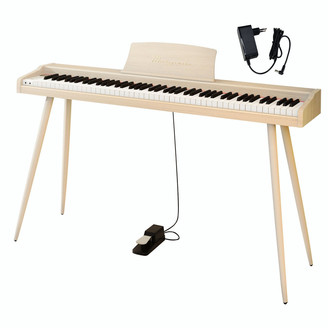 Mielczewski digitalpiano med metalben, beige