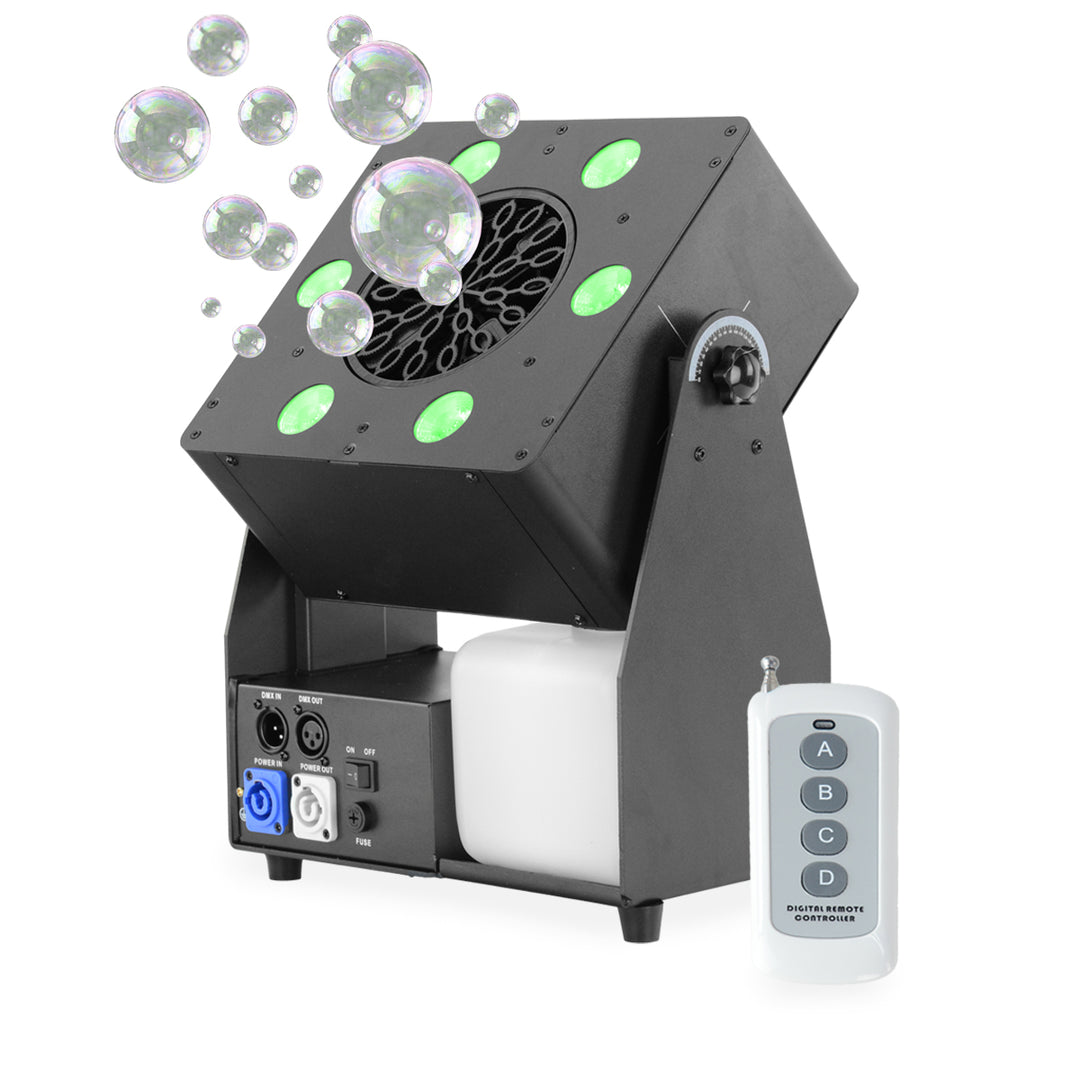 Firefog Bubble Max 1 boblemaskine med LED, DMX og fjernbetjening