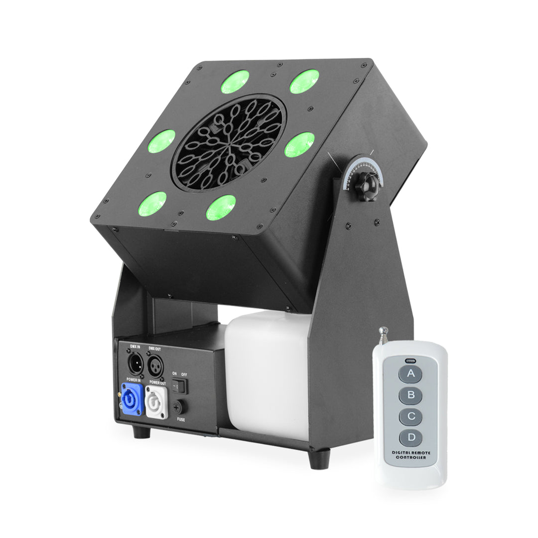 Firefog Bubble Max 1 boblemaskine med LED, DMX og fjernbetjening