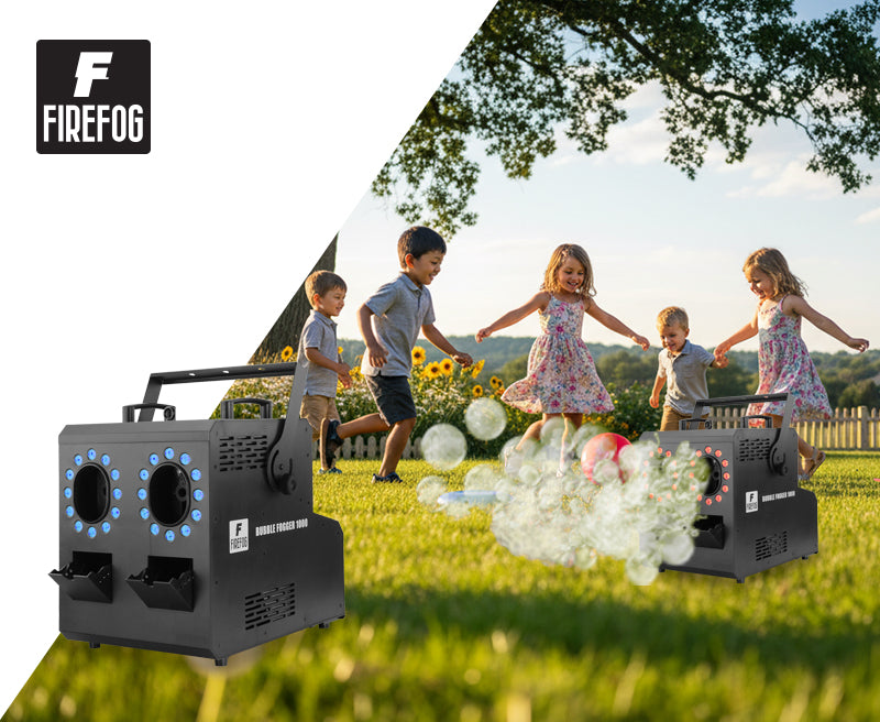 Firefog BUBBLE FOGGER 1000 røg- og boblemaskine med RGBW LED
