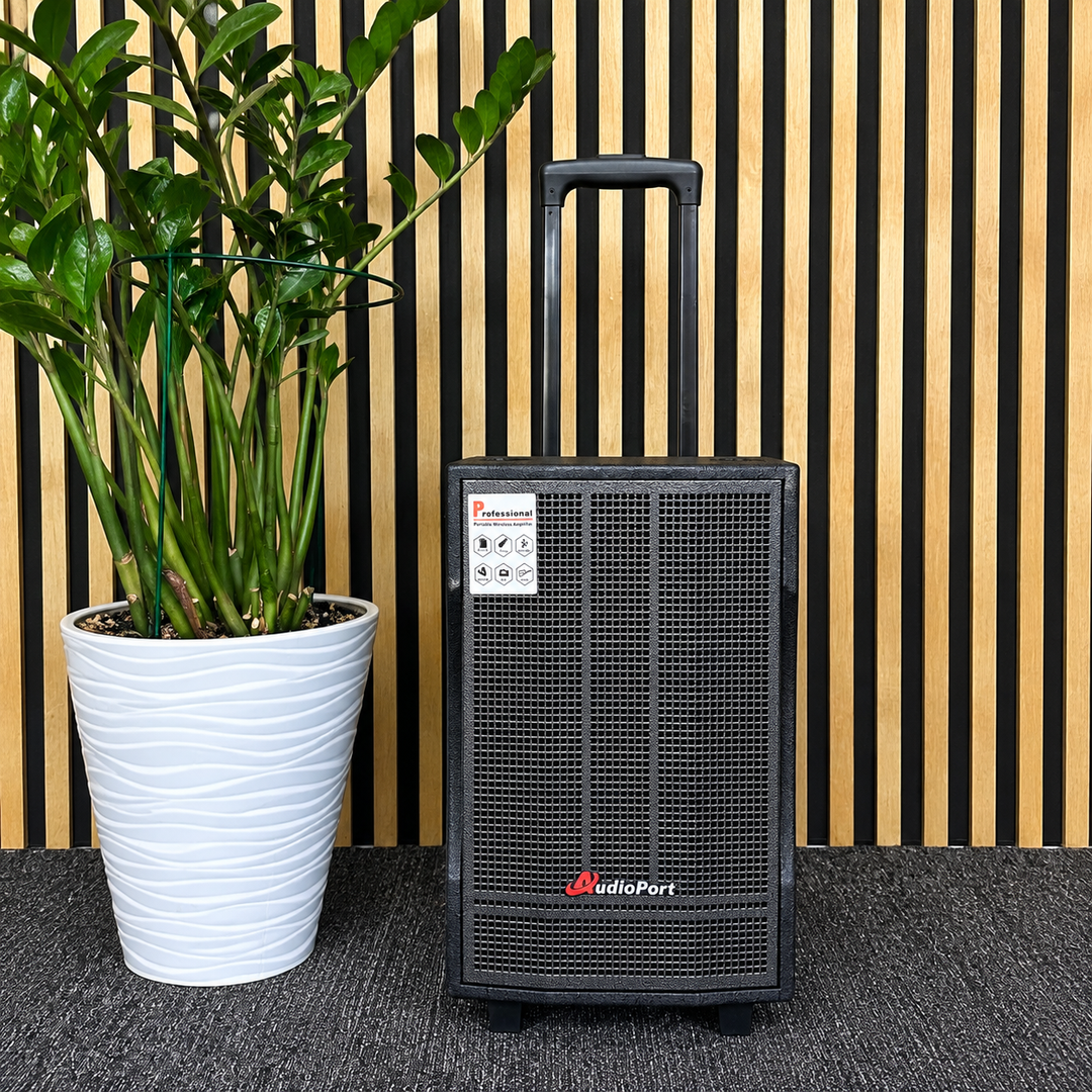 Audioport V8 transportabel aktiv højttaler 250 W med 2 mikrofoner