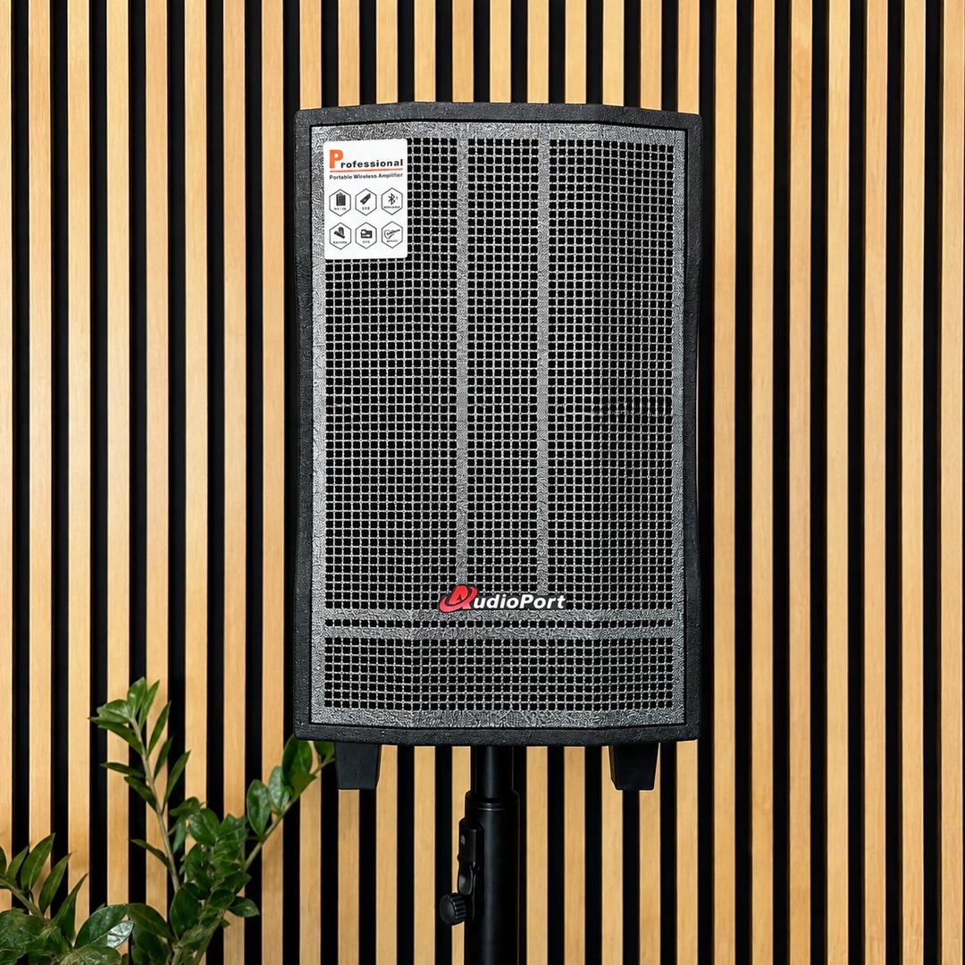 Audioport V8 transportabel aktiv højttaler 250 W med 2 mikrofoner