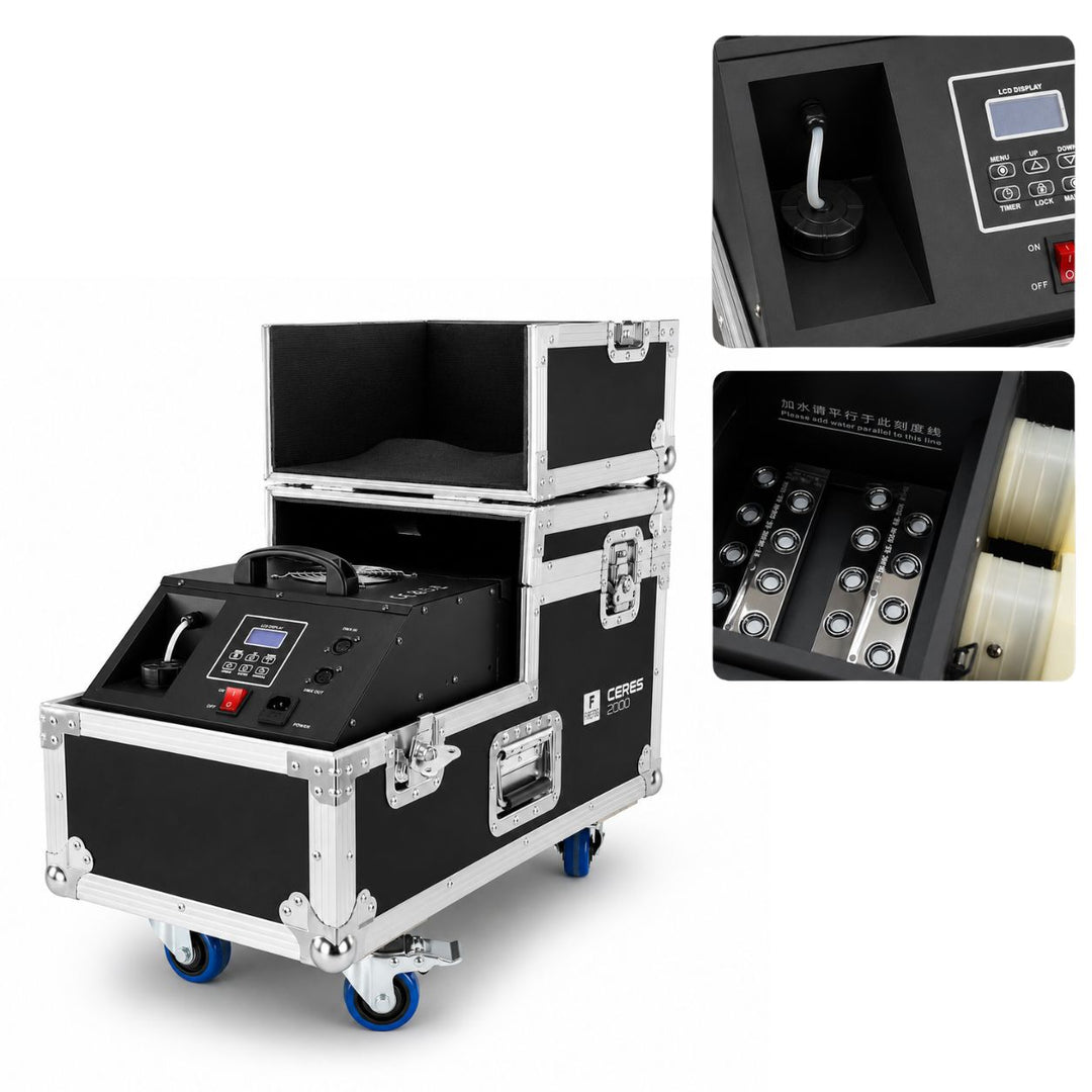 Firefog Ceres 2000 heavy smoke maskine, ultrasonisk, 2000 W