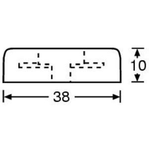 Gummifod 38 x 10 mm