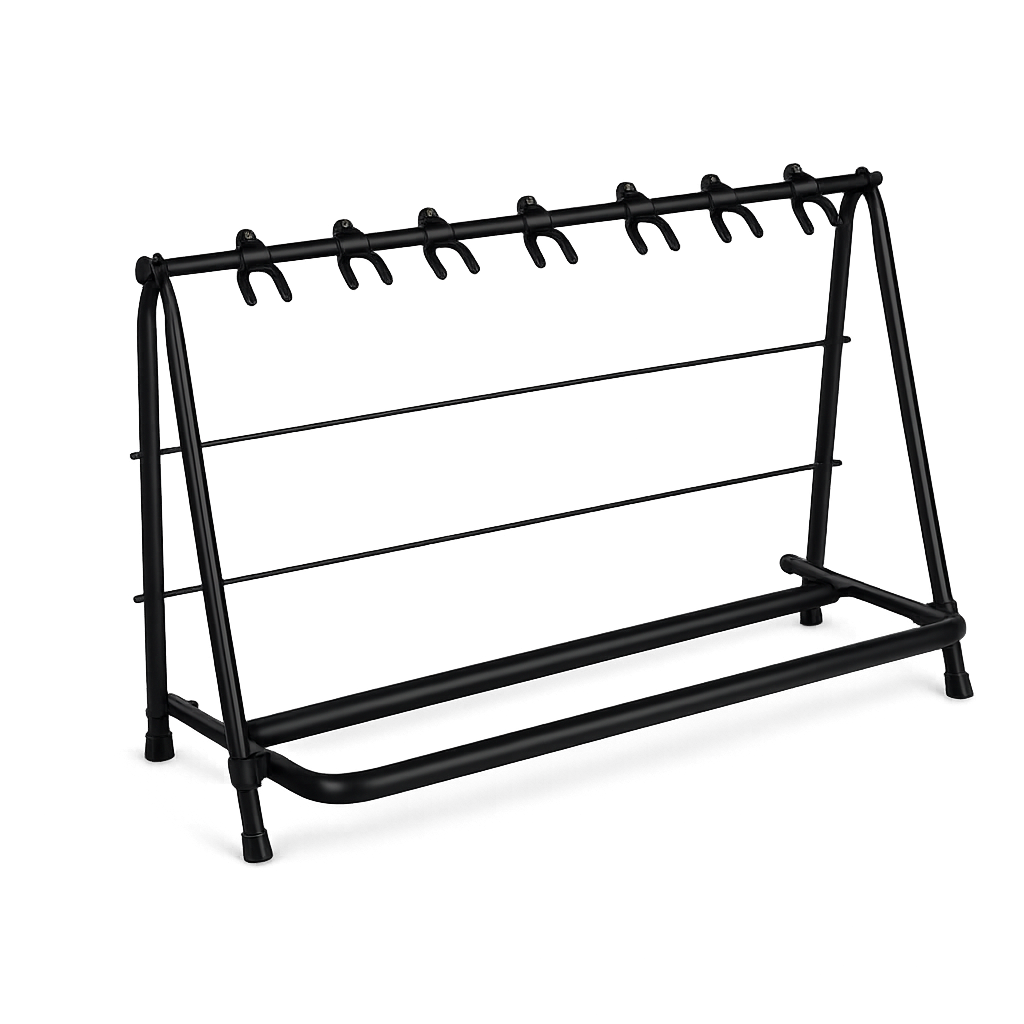 Hardman guitarstativ til 7 guitarer, foldbart
