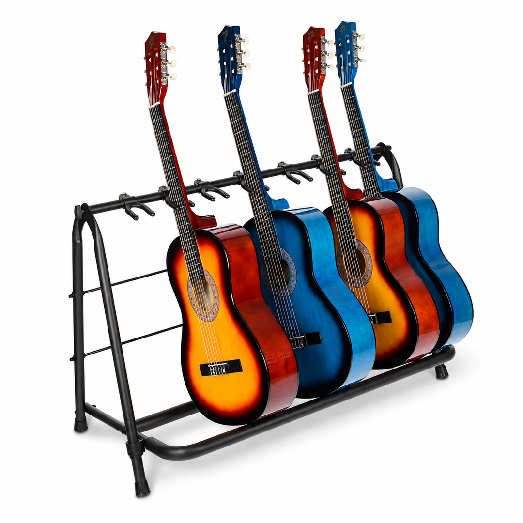 Hardman guitarstativ til 7 guitarer, foldbart