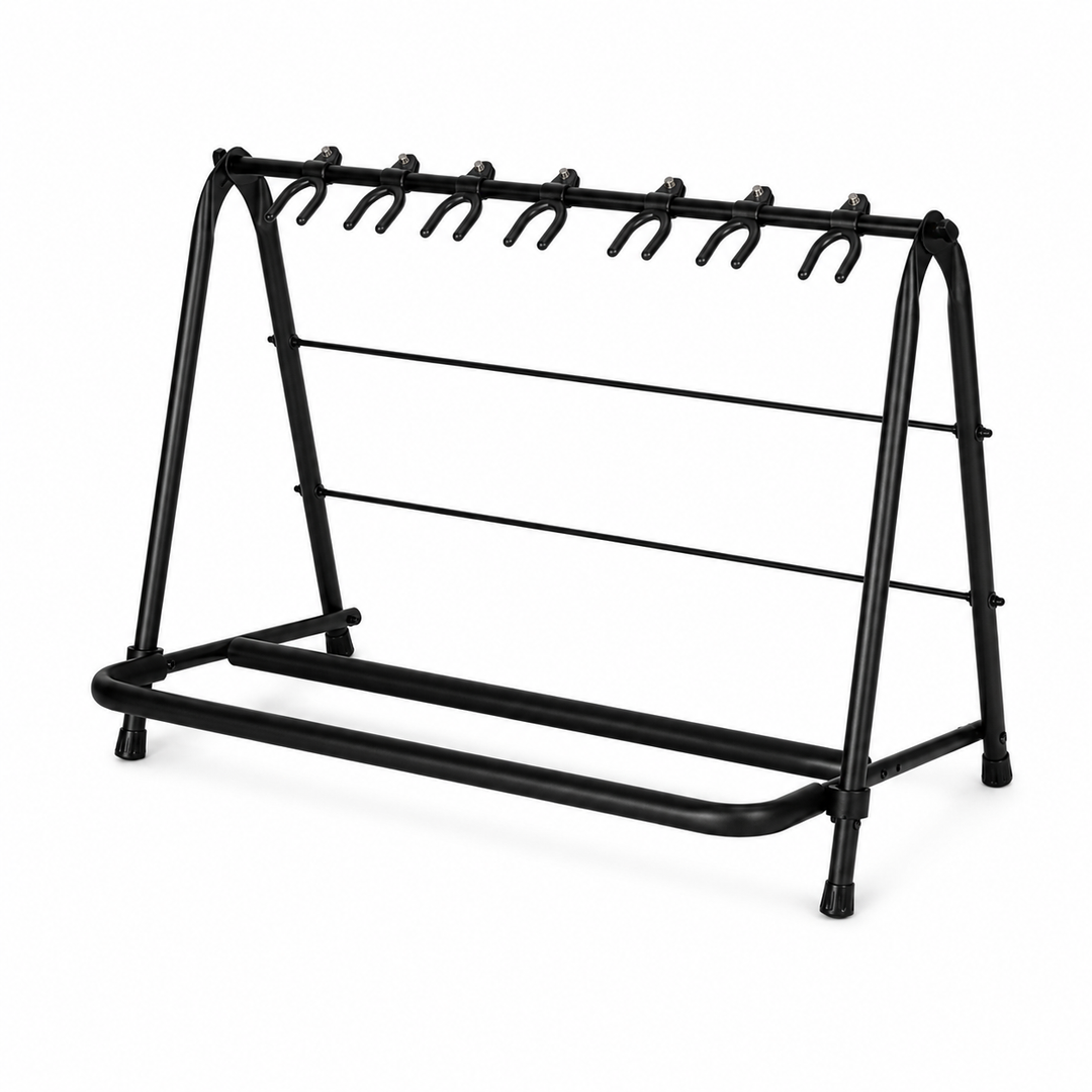 Hardman guitarstativ til 7 guitarer, foldbart