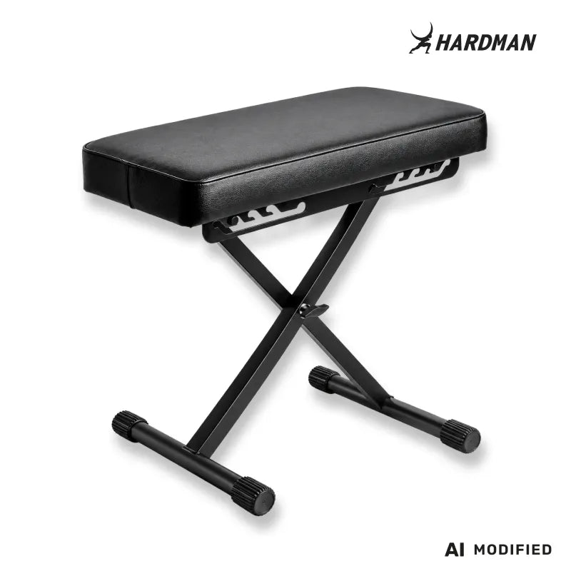 Hardman SB006 foldbar klaverbænk, sort