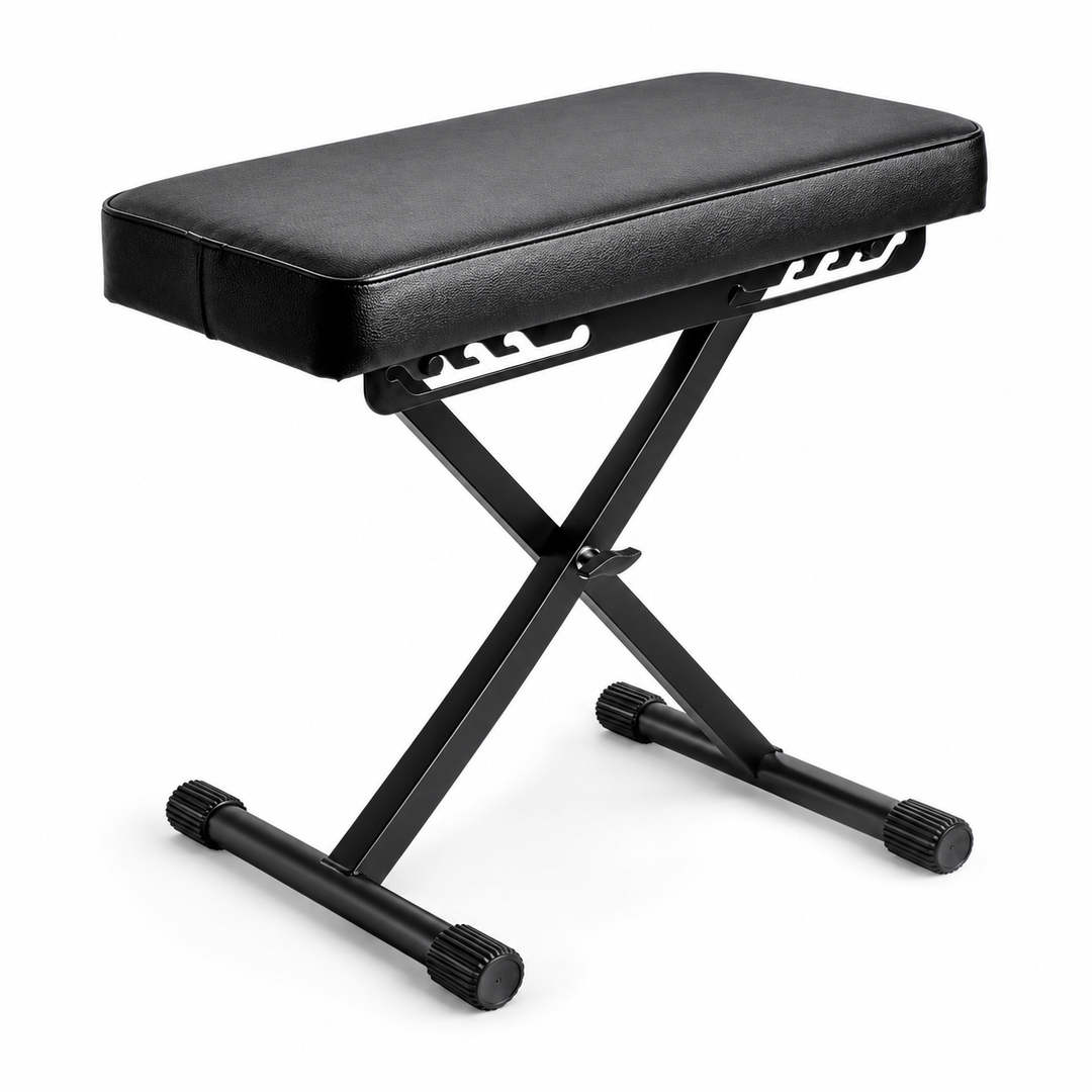Hardman SB006 foldbar klaverbænk, sort