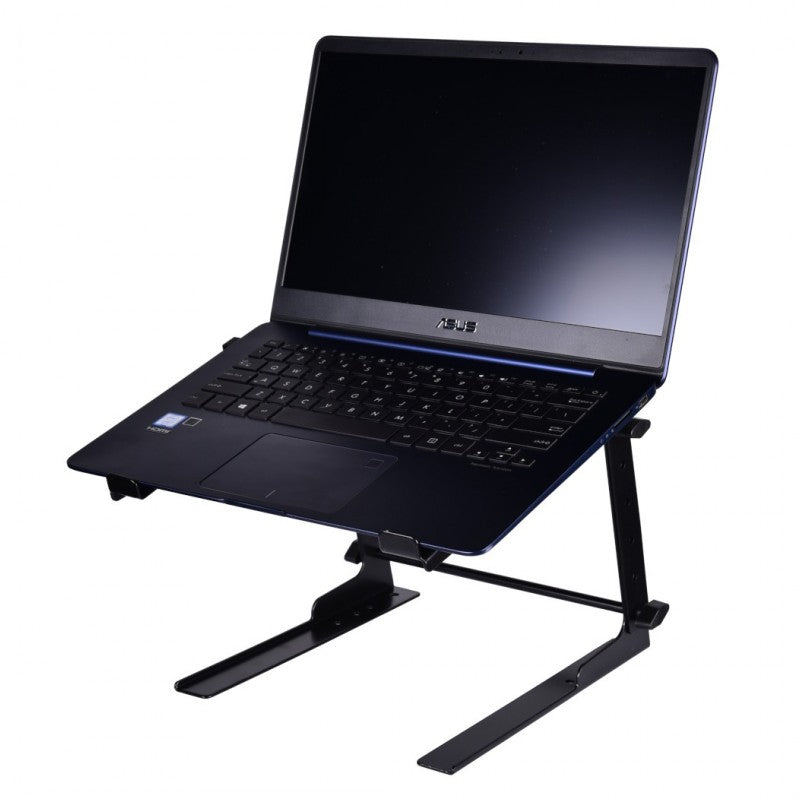 Laptop stativ - justerbart, sort