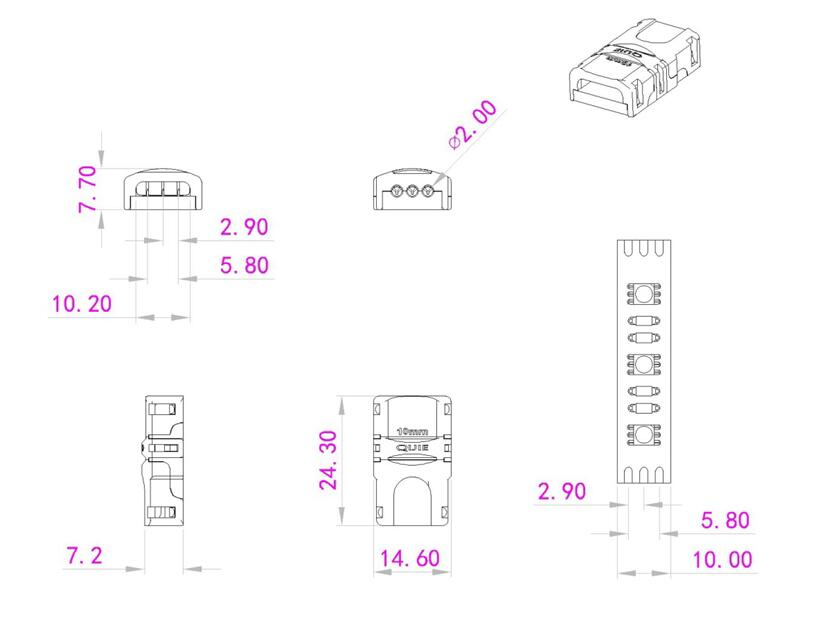 EUROLITE LED Strip Flexible Connector 3-pin 10mm