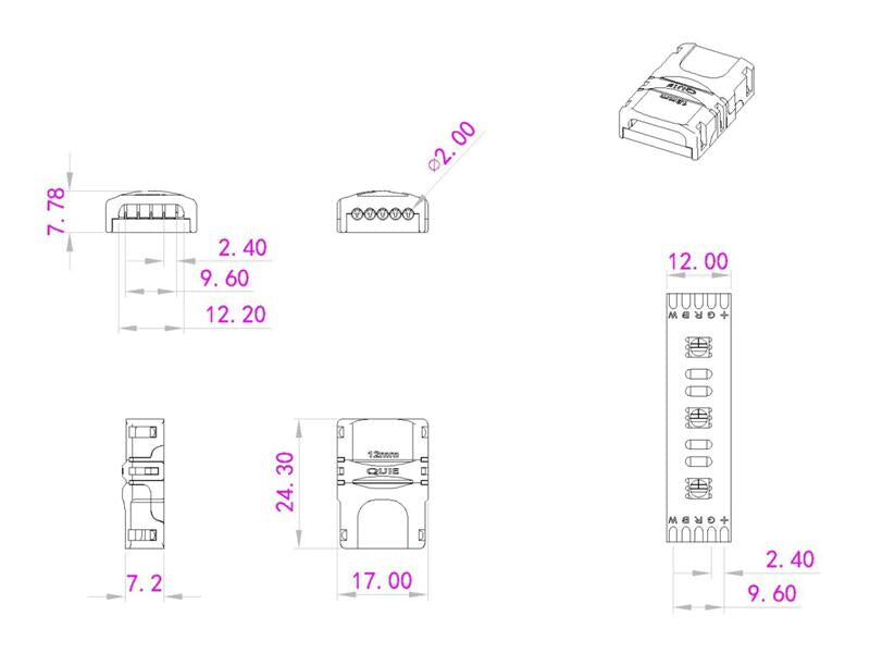 EUROLITE LED Strip Flexible Connector 5-pin 12mm
