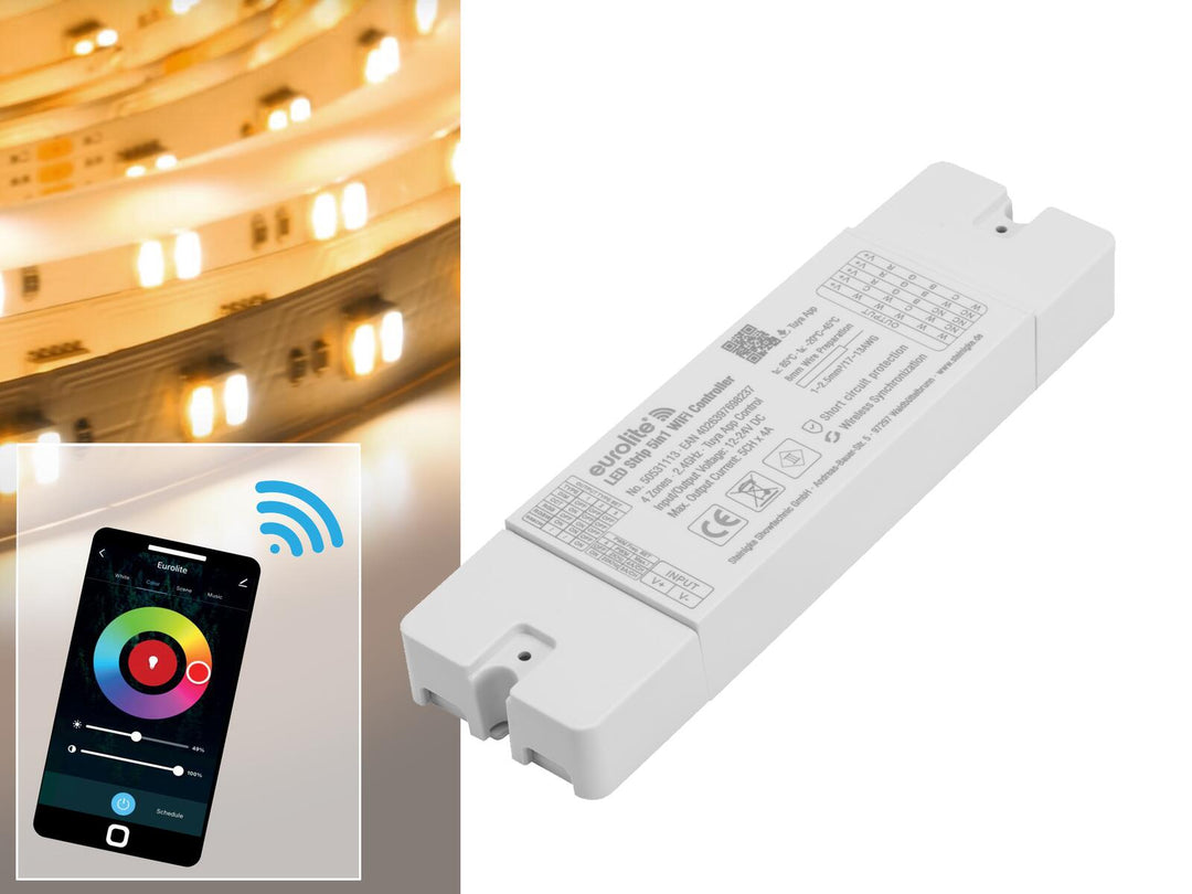 EUROLITE Set LED Strip 5in1 WiFi Controller + Remote Control Zone