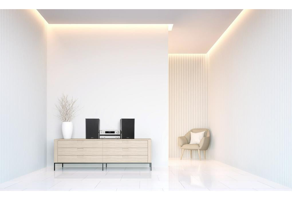 Kenwood M-918DAB - Minianlæg med Bluetooth og DAB, Sølv