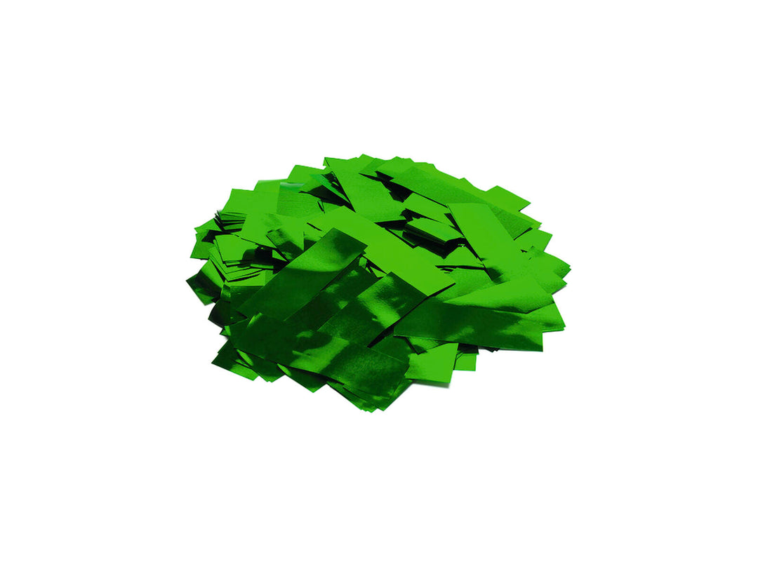TCM FX Metallic Confetti rectangular 55x18mm, green, 1kg
