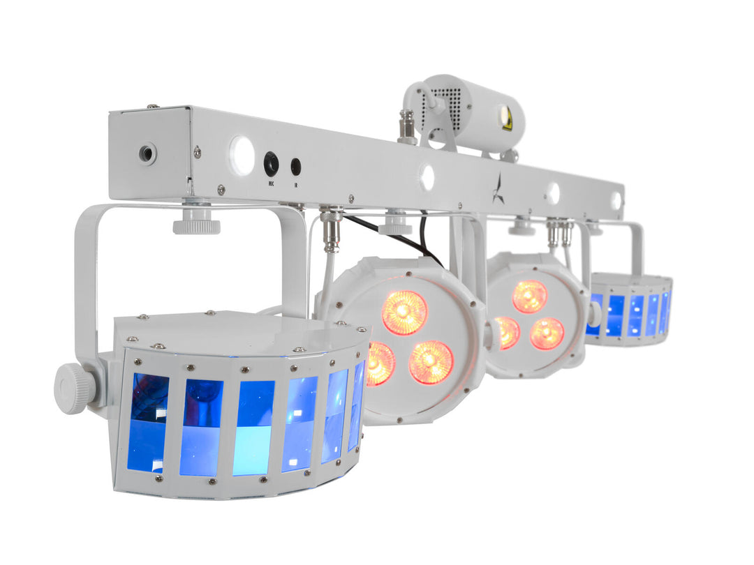EUROLITE Set LED KLS Laser Bar FX Light Set white + BPS-2 Loudspeaker Stand white
