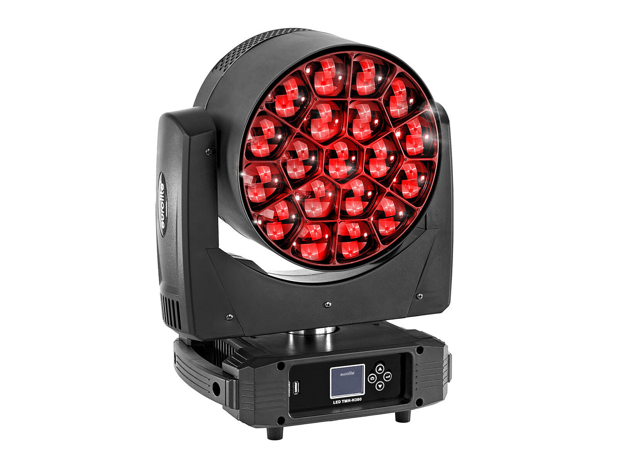 EUROLITE Set 2x LED TMH-H380 Beam/Wash/Flower Effect + Flightcase with wheels