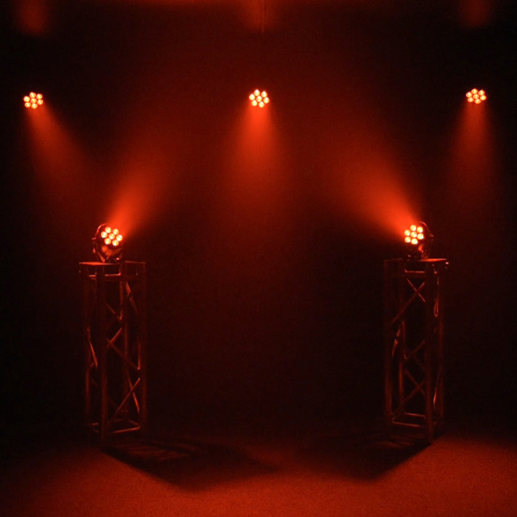 LIGHT4ME BLACK PAR 7x10W RGBWA LED kraftfuld spotlight