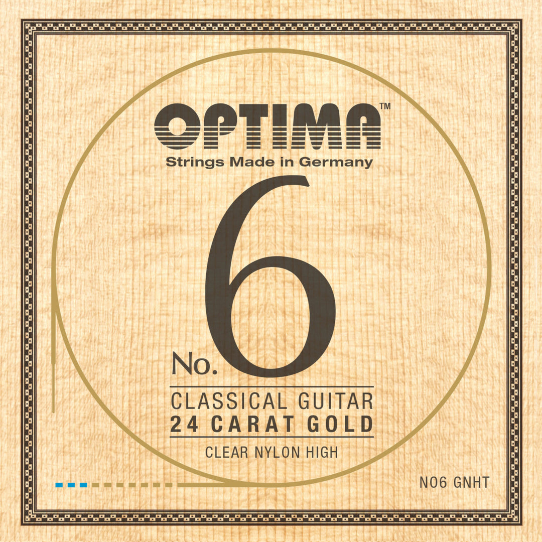 Optima Strings for classic guitar No. 6 24 carat gold - Set Nylon Gold high (NO6.GNHT)
