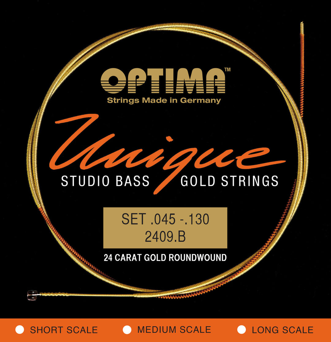 Optima E-Bass Strings Unique studio golden strings - 5-str. long sc. (2409B)