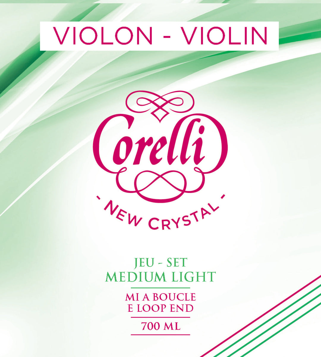 Corelli Violin strings New Crystal - G 3/4 (3704M)