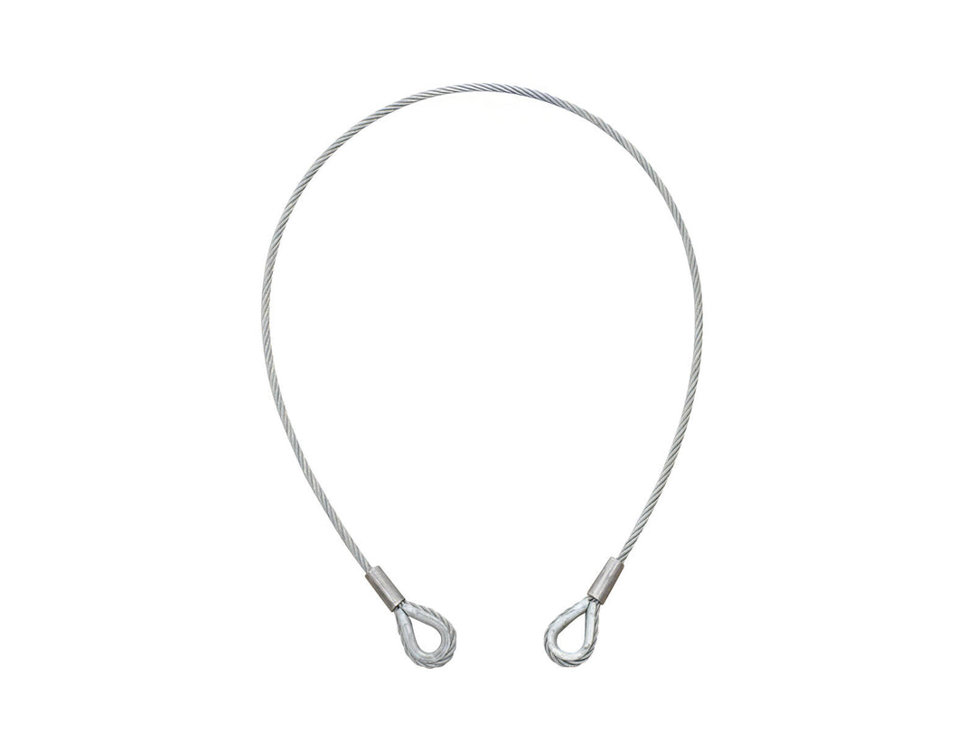 EUROLITE Steel Rope 1000x6mm silver with Thimble