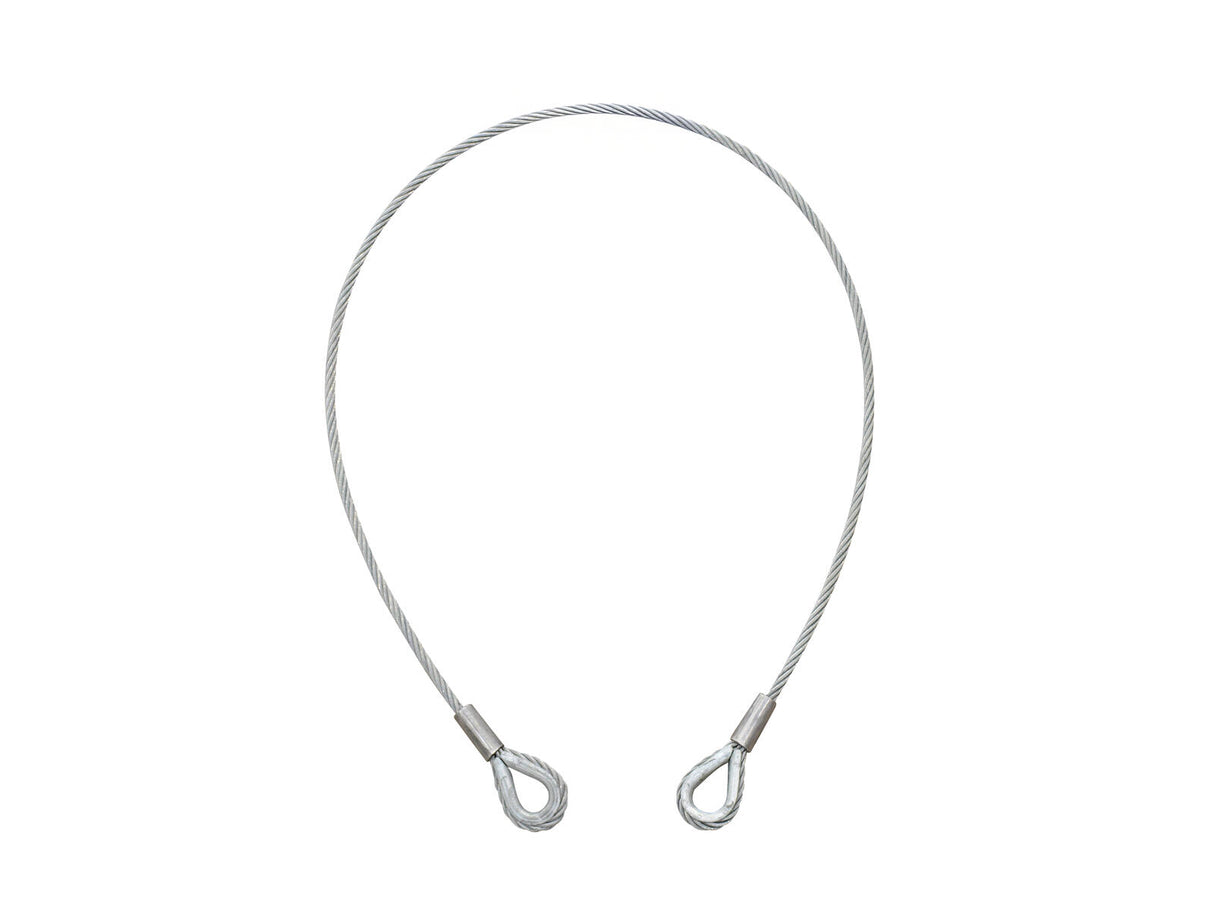 EUROLITE Steel Rope 1000x6mm silver with Thimble