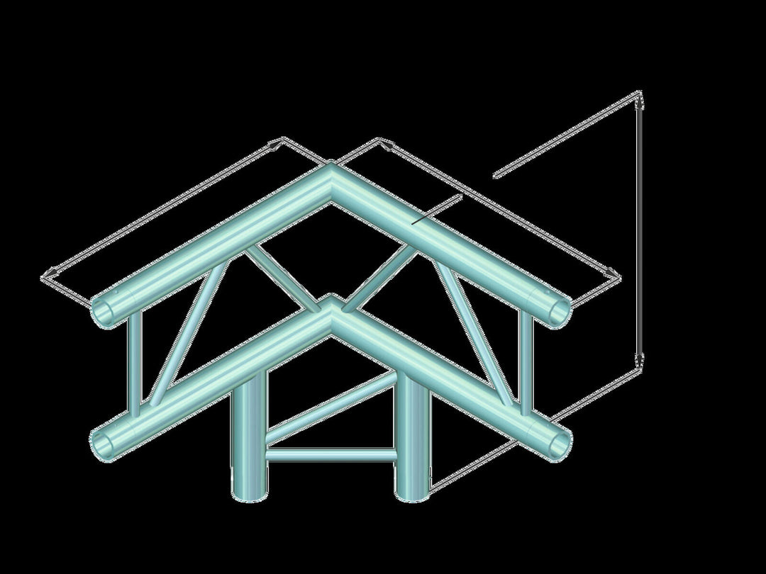 ALUTRUSS BILOCK BQ2-PAL31V 3-way Corner 90°