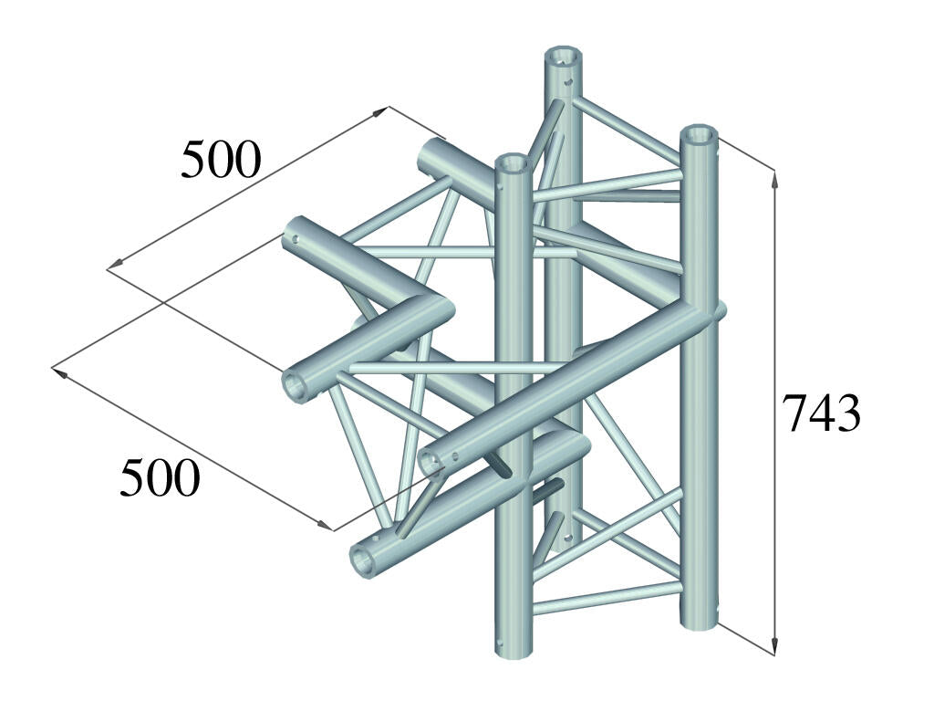 ALUTRUSS TRILOCK 6082AC-44 4-way Piece \/ left