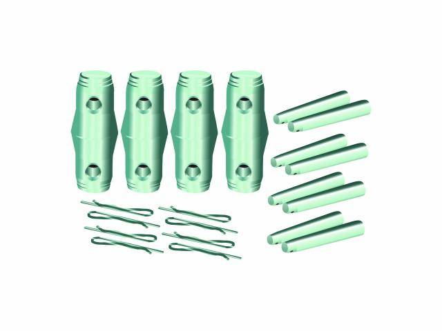 Alutruss QUADLOCK set connecting cone/pivot/pin