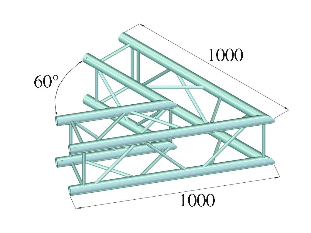 Alutruss QUADLOCK 6082C-20 2-way Corner (60°)