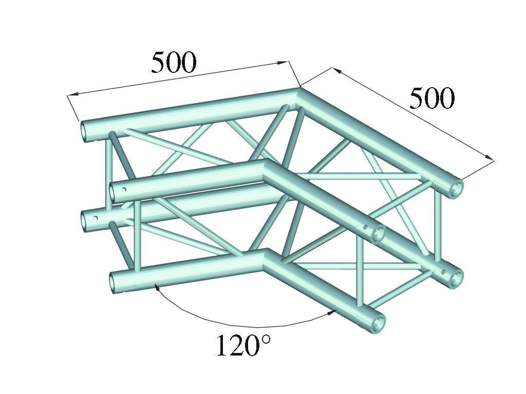 Alutruss QUADLOCK 6082C-22 2-way Corner (120°)