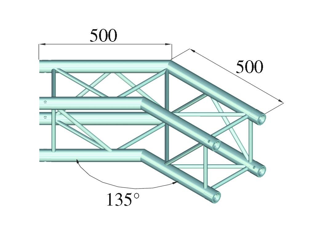 Alutruss QUADLOCK 6082C-23 2-way Corner (135°)
