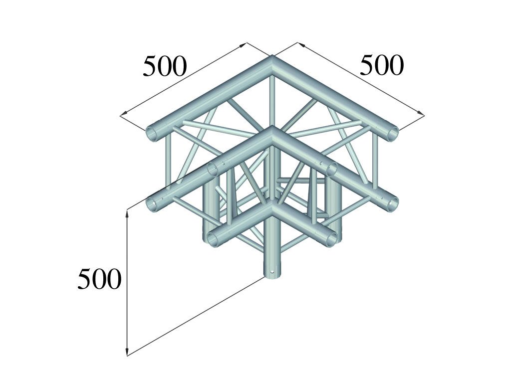 Alutruss QUADLOCK 6082L-30 3-way Corner (90°)