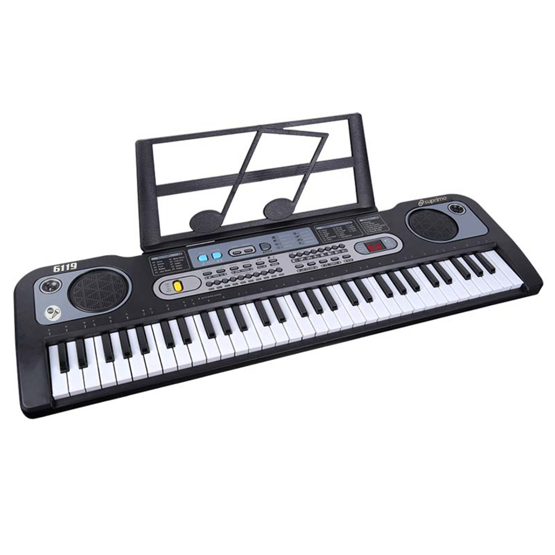Keyboard med Mikrofon – 61 Tangenter til Børn