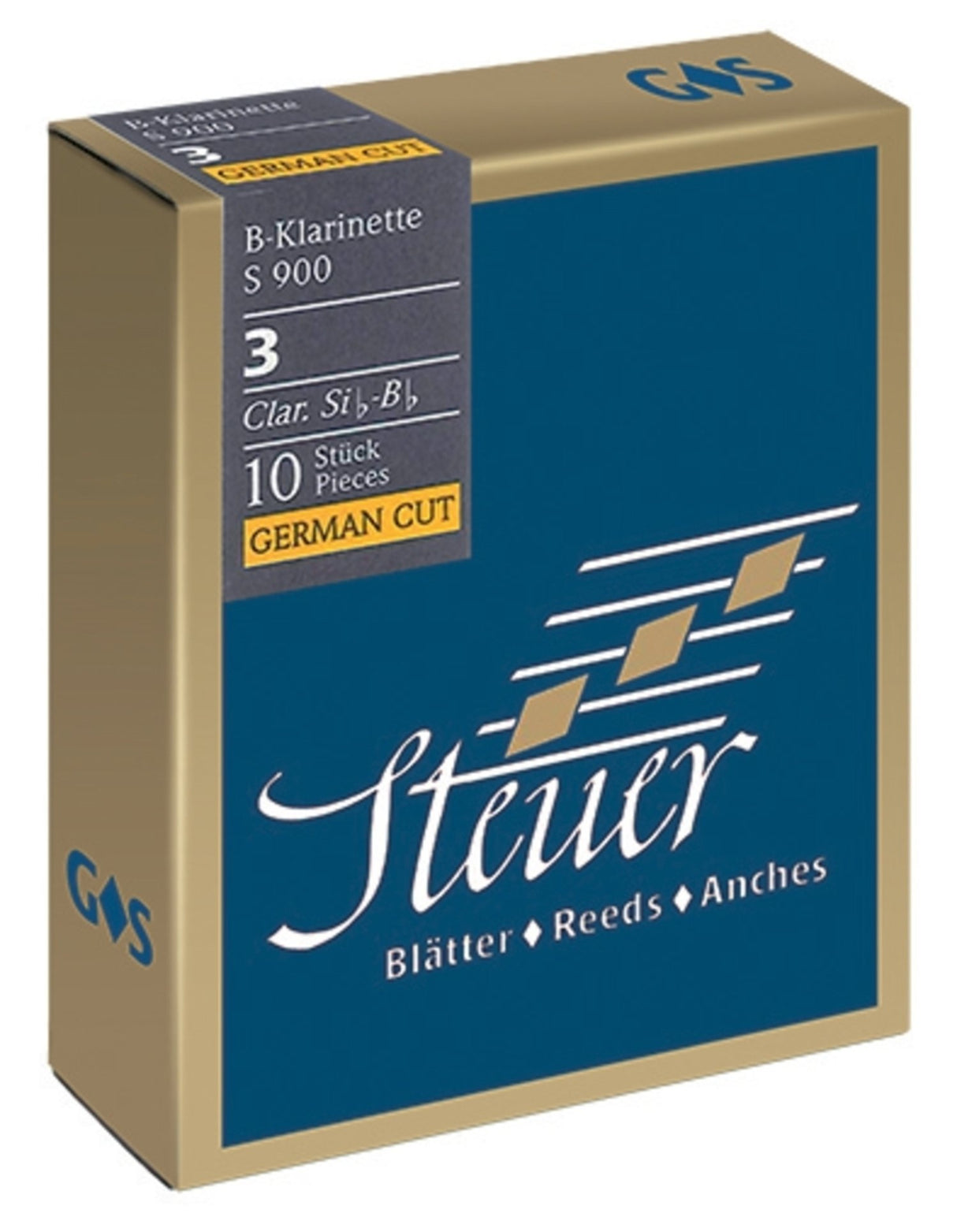 Steuer Reeds Bb-Clarinet Blue Line S900 - 3 1/2