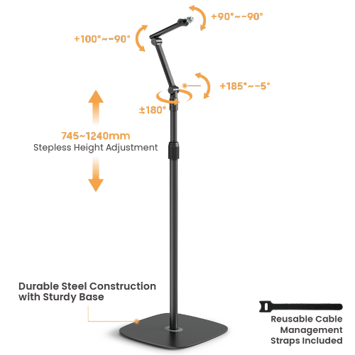 DEMOVARE- Perfex Studio Mikrofon Gulvstativ