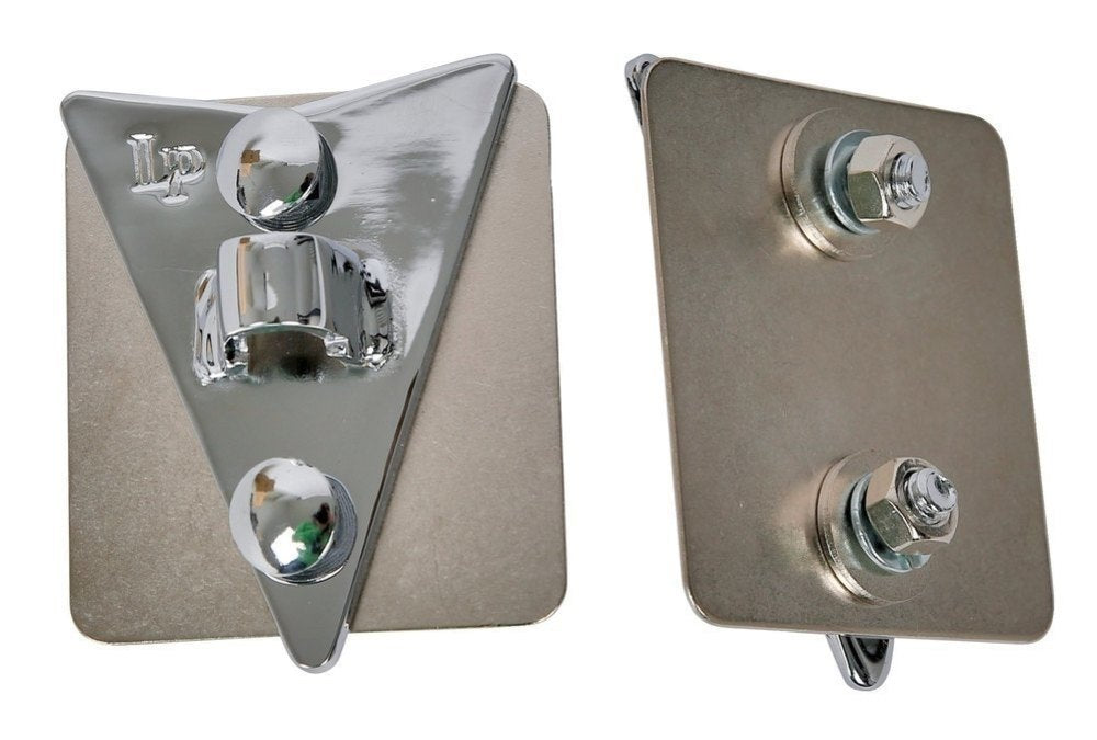 LP3948 side plate til Rebolo og Tantan, 2 huller, krom