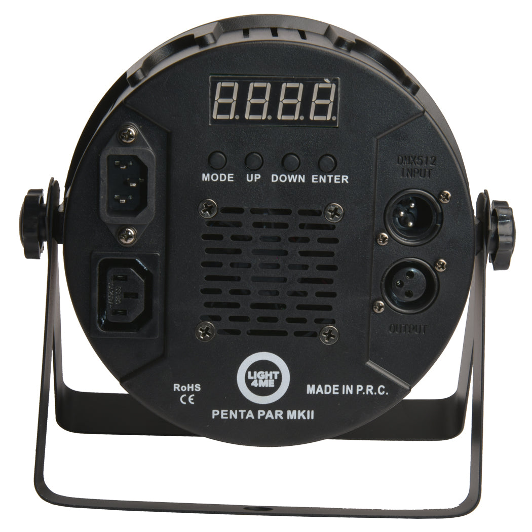 LIGHT4ME PENTA PAR 8x12W MKII RGBWA LED slank