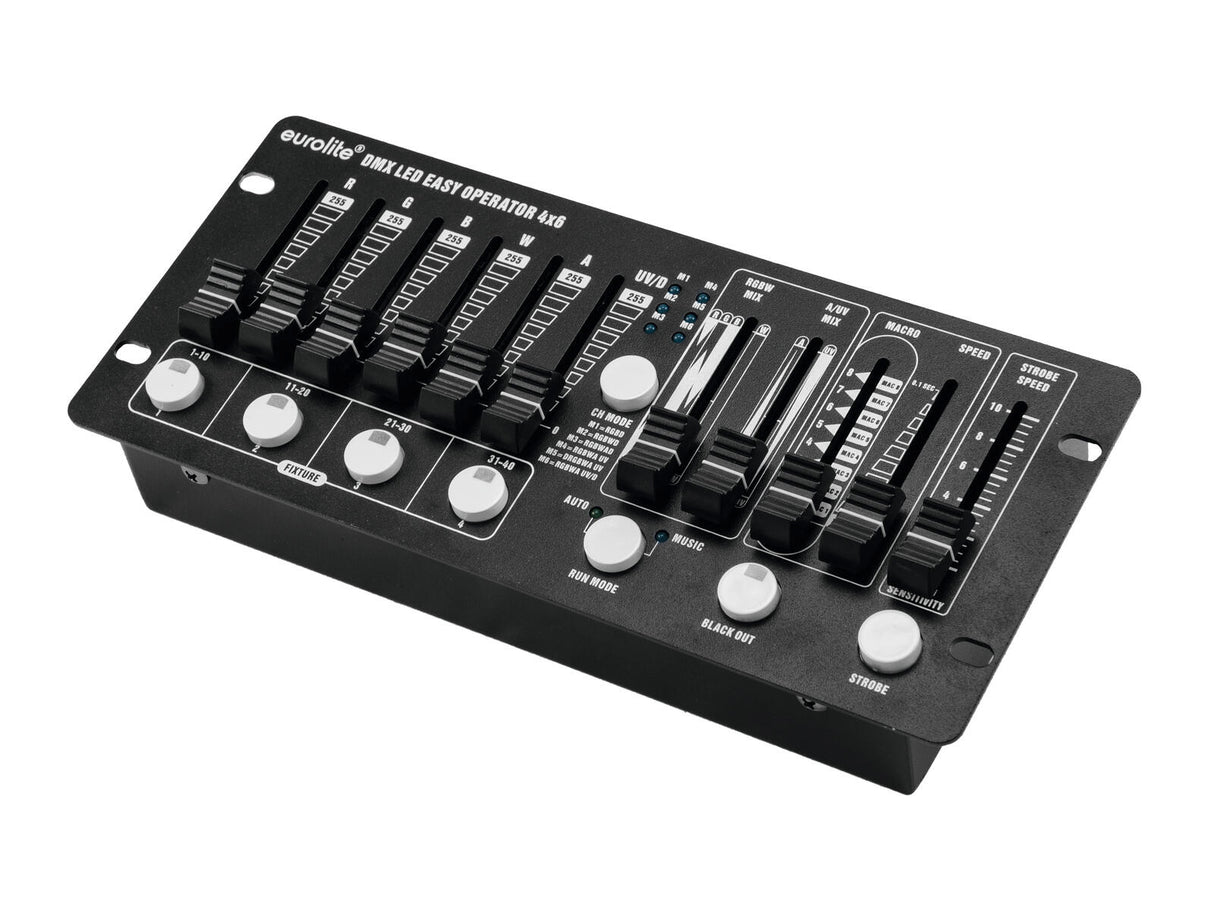 EUROLITE Set 4x LED PAR-56 HCL bk + Case + Controller