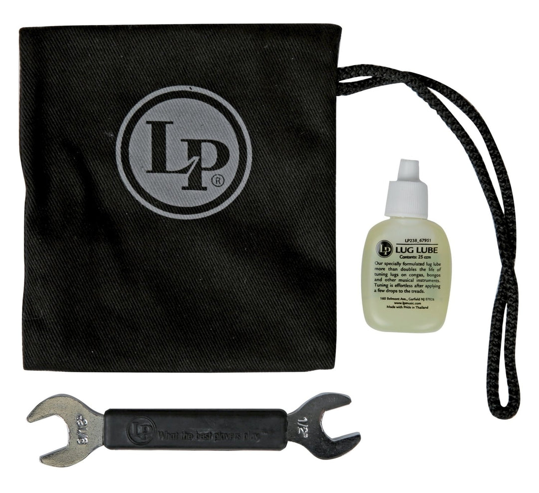 Latin Percussion Tuning lugs & tension rods accessories Accessory Pouch Pro with LP227A tuning key & LP238 Lug Lube (LP227E)