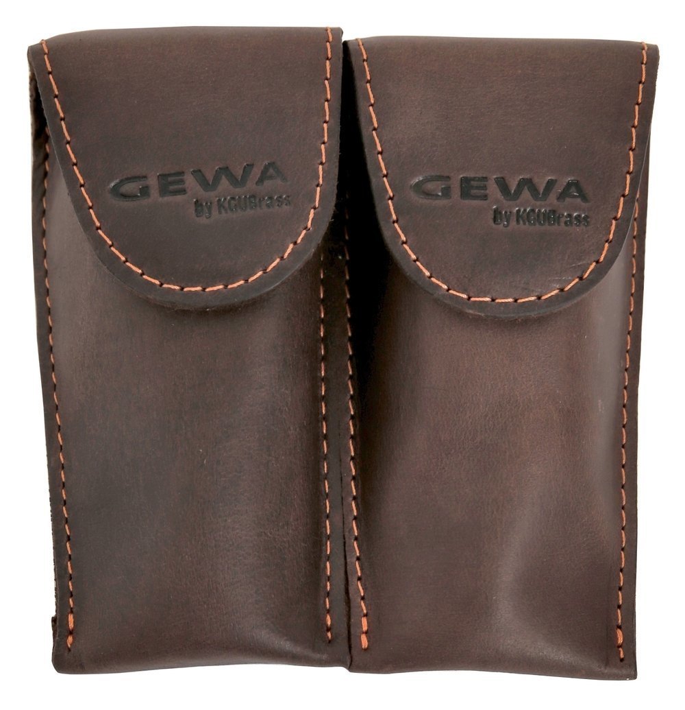 GEWA Crazy Horse Trumpet Double til 2 trompetmundstykker, brun