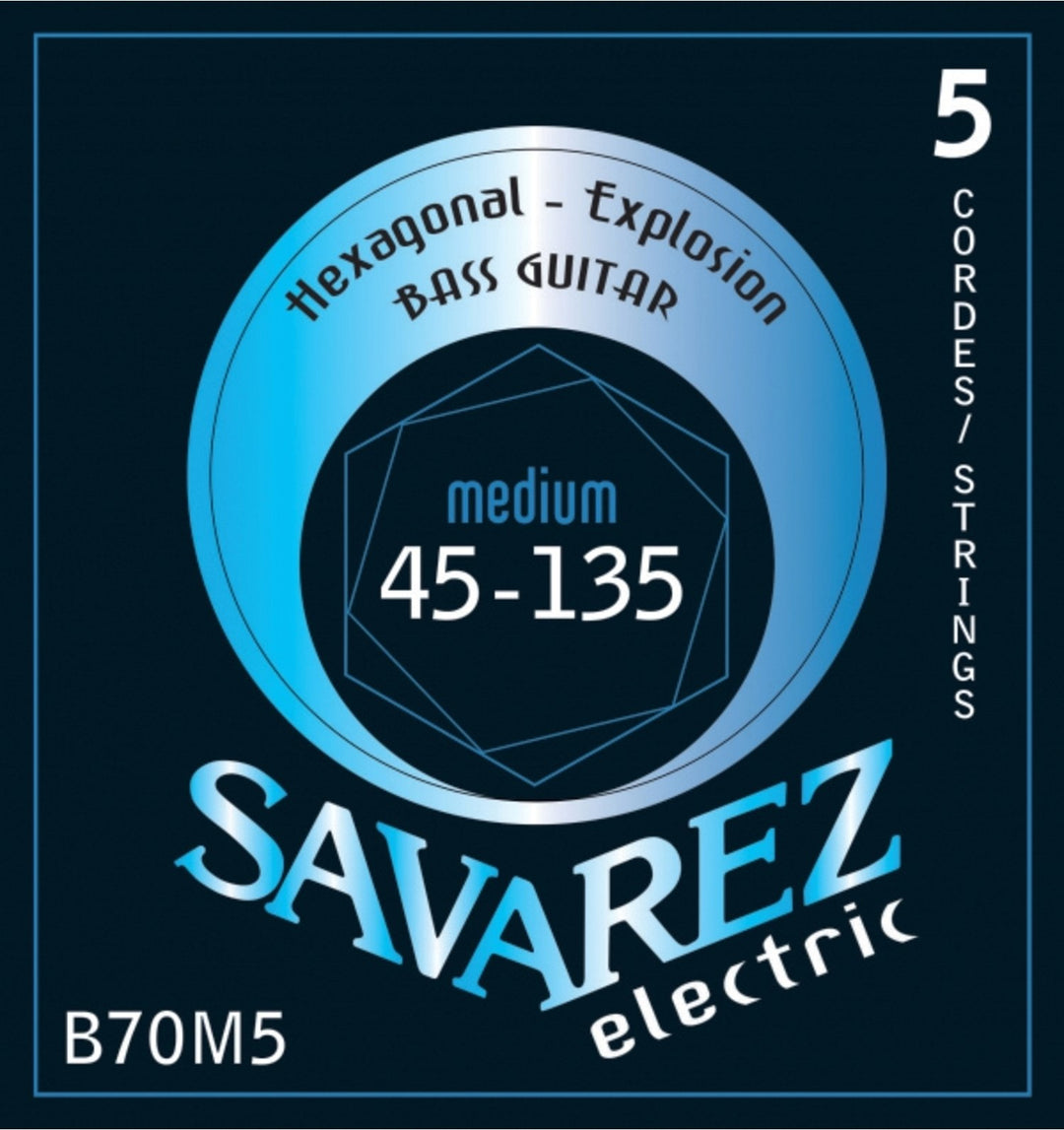 Savarez E-Bass Strings Hexagonal Explosion - 5-str. Medium-Light (B70M5)