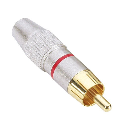 RCA Phono Stik Aluminium Guld kontakter